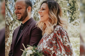 Η Angelika Dusk με τον σύζυγό της, Δημήτρη Μποσινάκο