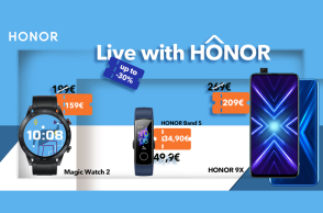 Η προσφορά ισχύει και για τα HONOR Magic Watch 2 και HONOR Band 5 μέχρι και 3 Ιουνίου σε όλα τα συνεργαζόμενα καταστήματα