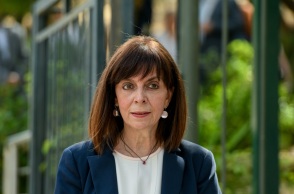 Η Πρόεδρος της Δημοκρατίας, Κατερίνα Σακελλαροπούλου στην Ακρόπολη