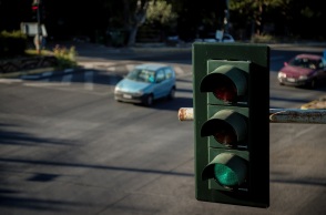 Σηματοδότης με πράσινο - Αυτοκίνητα 