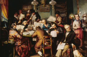 Heinrich Lukas Arnold «The Reading Room», 1840