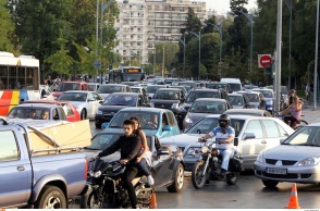 Μποτιλιάρισμα σε δρόμους της Θεσσαλονίκης