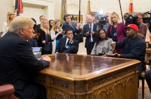 Την υποψηφιότητα του Κάνιε Γουέστ σχολίασε ο Ντόναλντ Τραμπ