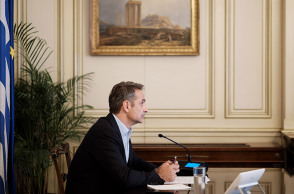  ΤΗΛΕΔΙΑΣΚΕΨΗ ΤΟΥ ΠΡΩΘΥΠΟΥΡΓΟΥ ΚΥΡΙΑΚΟΥ ΜΗΤΣΟΤΑΚΗ ΣΤΟ EPP SUMMIT