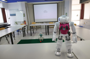 Το ρομποτάκι Ερμής που έφτιαξε η ομάδα ρομποτικής «Κουρήτες»