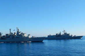 Πλοία του Πολεμικού Ναυτικού κατυά τη διάρκεια άσκησης