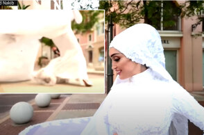 Έκρηξη στη Βηρυτό: Δραματικές στιγμές με νύφη που παρασύρεται από το ωστικό κύμα την ώρα της γαμήλιας φωτογράφισης