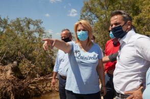 Στην Εύβοια ο Κυριάκος Μητσοτάκης 