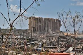 Το κατεστραμμένο λιμάνι της Βηρυτού 