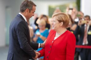 Κυριάκος Μητσοτάκης και Άνγκελα Μέρκελ 