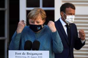 Άνγκελα Μέρκελ- Εμανουέλ Μακρόν 