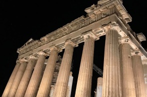 Ο Παρθενώνας με τον νέο φωτισμό
