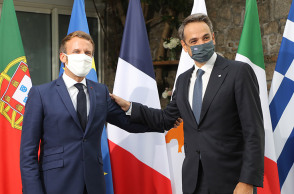 Ευρωμεσογειακή Διάσκεψη MED7 - Εμανουέλ Μακρόν - Κυριάκος Μητσοτάκης