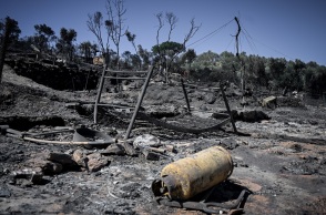 Η εικόνα του ΚΥΤ της Μόριας μετά την πυρκαγιά