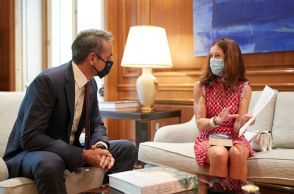 Κυριάκος Μητσοτάκης - Βικρόρια Χίσλοπ 