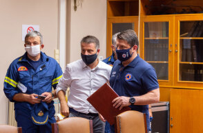 Στην Κεφαλονιά ο Νίκος Χαρδαλιάς μετά την κακοκαιρία «Ιανός»