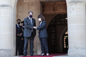 Η Κατερίνα Σακελλαροπούλου και ο Νίκος Αναστασιάδης 