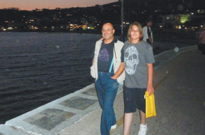 Ο Στράτος Φαναράς με το γιο του Κωστή 