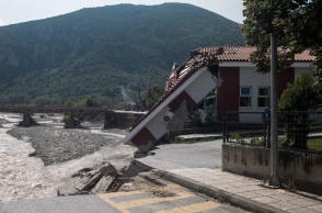 Καταστροφές από την κακοκαιρία Ιανός στην Καρδίτσα 