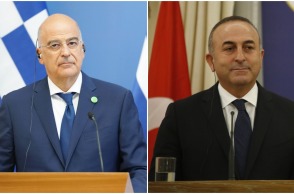 Ο Νίκος Δένδιας και ο Μεβλούτ Τσαβούσογλου