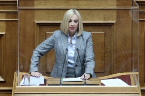 Η πρόεδρος του ΚΙΝΑΛ, Φώφη Γεννηματά 