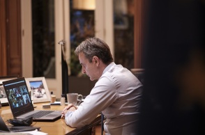 Τηλεδιάσκεψη του πρωθυπουργού, Κυριάκου Μητσοτάκη