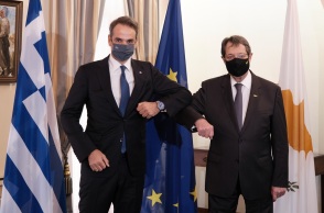 Ο Κυριάκος Μητσοτάκης και ο Νίκος Αναστασιάδης 