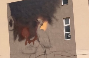 Τοιχογραφία του καλλιτέχνη Cheone στο 7ο Λύκειο Καλαμαριάς