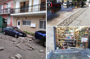 Καταστροφές στο Βαθύ από τον φονικό σεισμό στη Σάμο 