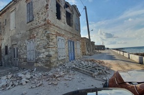 Καταστροφές από τον σεισμό στην Σάμο