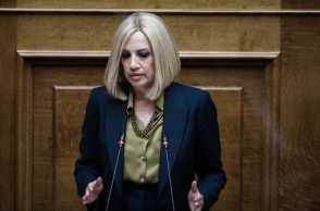 Η πρόεδρος του ΚΙΝΑΛ, Φώφη Γεννηματά 