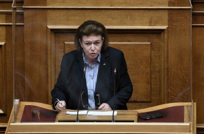 Η υπουργός Πολιτισμού, Λίνα Μενδώνη