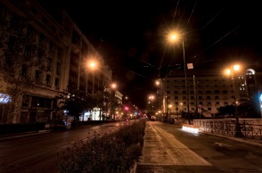 Στιγμιότυπο από το lockdown στην Αθήνα 