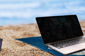 Λάπτοπ - παραλία 