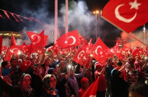 Εικόνα από την απόπειρα πραξικοπήματος στην Τουρκία