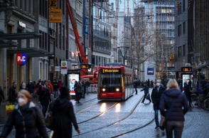 Πολίτες σε δρόμο της Γερμανίας