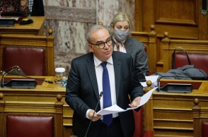 Ο αναπληρωτής υπουργός Ανάπτυξης, Νίκος Παπαθανάσης 