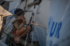 Στιγμιότυπο από τον καταυλισμό του Καρά Τεπέ