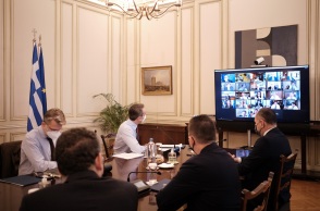 Συνεδρίαση με τηλεδιάσκεψη του υπουργικού συμβουλίου