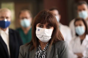 Η πρόεδρος της Δημοκρατίας, Κατερίνα Σακελλαροπούλου