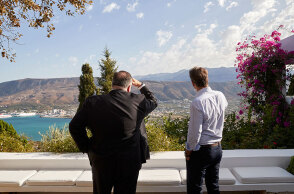 Μάικ Πομπέο και Κυριάκος Μητσοτάκης στην Κρήτη