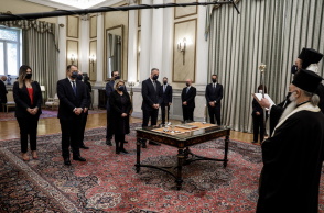 Η Ορκομωσία των νέων υπουργών μετά τον ανασχηματισμό του Κυριάκου Μητσοτάκη