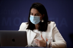 Η υπουργός Παιδείας, Νίκη Κεραμέως