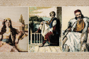 Έργα του Λουί Ντυπρέ με θέμα την Επανάσταση του 1821, κεντήματα του Σταμάτη Ζάννου