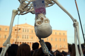 Συγκέντρωση των "Αγανακτισμένων" στην πλατεία Συντάγματος το 2011