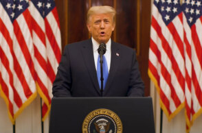 Ο Ντόναλντ Τραμπ στην αποχαιρετιστήρια ομιλία του ως 45ος πρόεδρος των ΗΠΑ