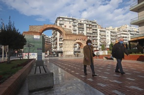 Στιγμιότυπο από το lockdown στη Θεσσαλονίκη