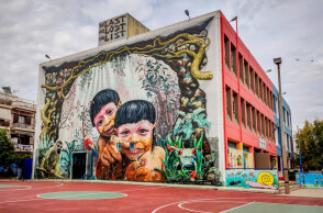 Εντυπωσιακό mural στον τοίχο σχολείου - Επιστρέφουν στα θρανία τη Δευτέρα 1 Φεβρουαρίου 2021 οι μαθητές σε Γυμνάσια και Λύκεια