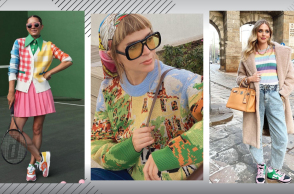 Γυναίκες ντυμένες με πολύχρωμα ρούχα