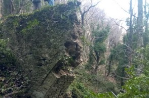 Εικόνα από την κατάρρευση του γεφυριού στην Τσαγκαράδα